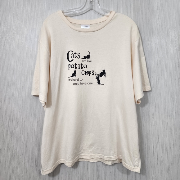 Gardens Alive Cats are like potato chips it's hard to only have one t-shirt XL - Picture 2 of 8